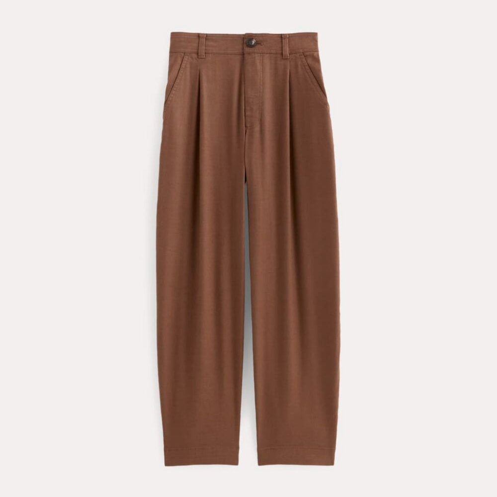 Everlane Women's Everywhere Pant in Stretch Linen in Cedarwood, Size 6